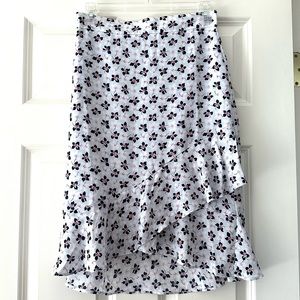 Ann Taylor Petite Floral Skirt